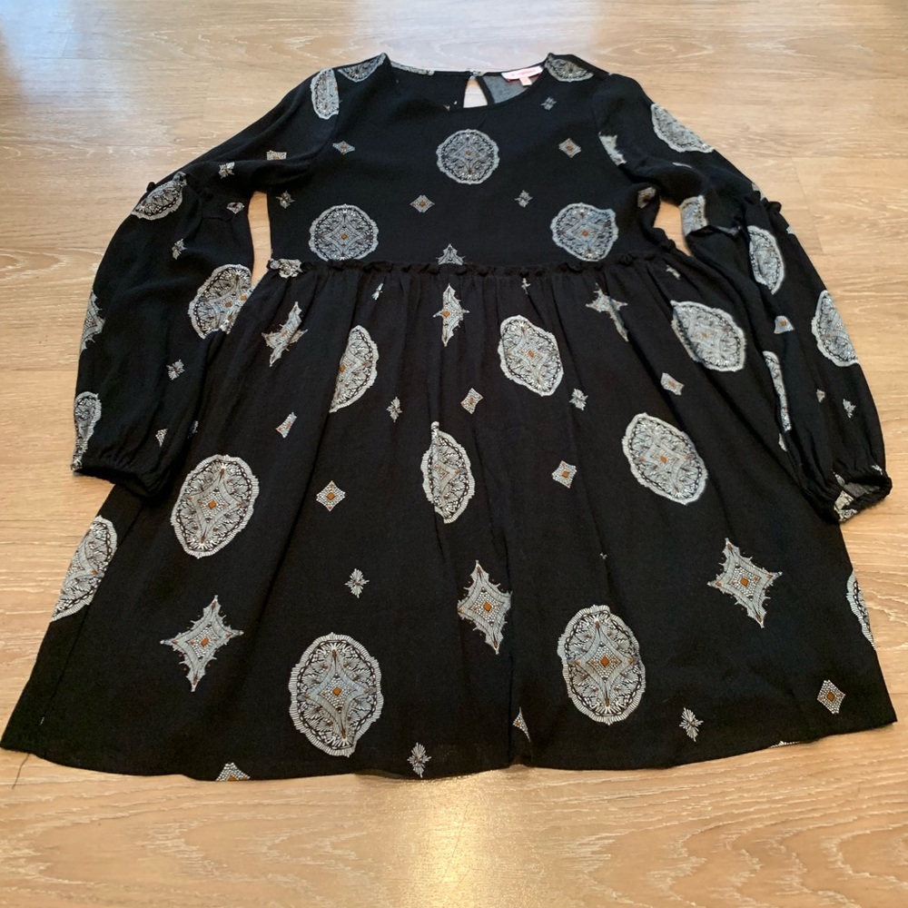 Boho Festival Aztec Tribal Babydoll Dress Small - Picture 2 of 8